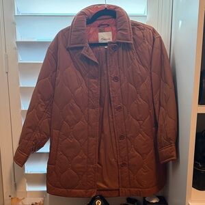 Madewell Quilted Tan Puffer Jacket